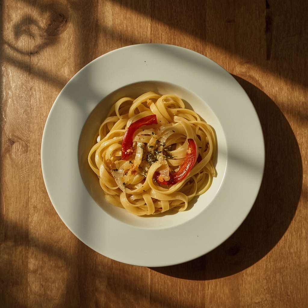 Bell Pepper & Onion Pasta