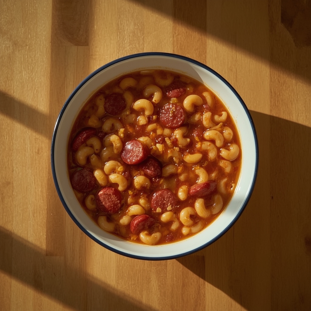 Hot Dog & Beans Pasta