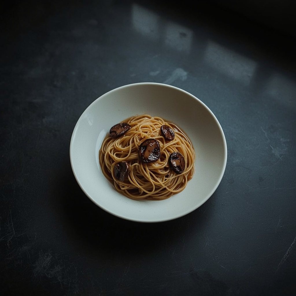 Mushroom Soy Butter Pasta