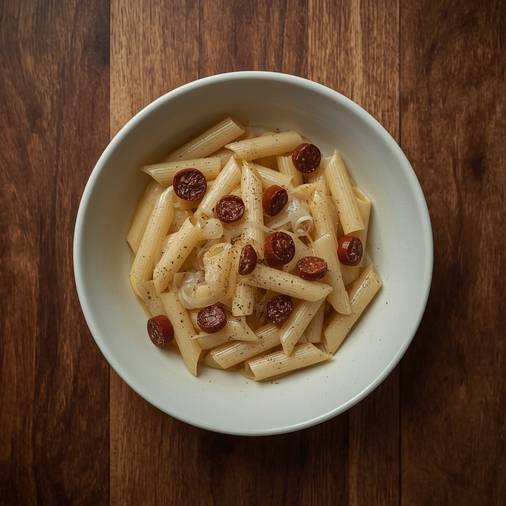 Smoked Sausage & Onion Pasta